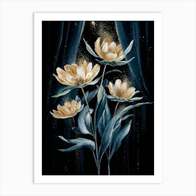 Flowers In The Night Art Print