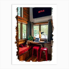 Tiny House Living Room Art Print