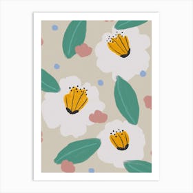 Pastel Florals Art Print