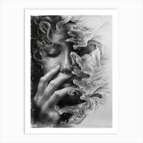 'Smoke' 5 Art Print