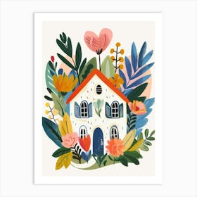 House In The Garden 3 Art Print