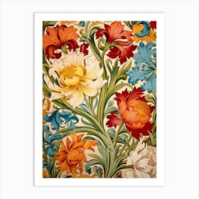 Floral Wallpaper 24 Art Print