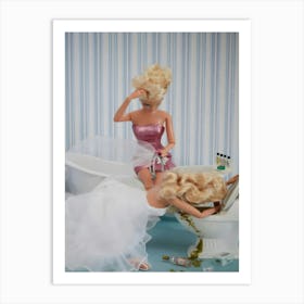 Retro Barbie Art Print