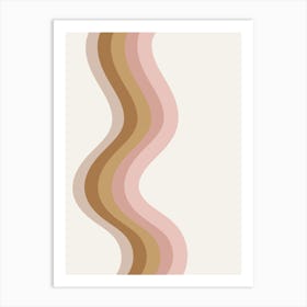 Retro Waves Art Print