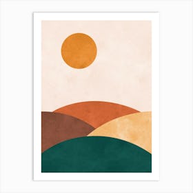 watercolor landscape 1 Art Print