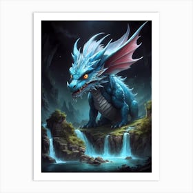 Blue Dragon 1 Art Print