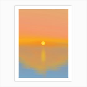 Sunrise Over The Ocean Art Print