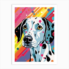 Bright Pop Art Dalmation 2 Art Print