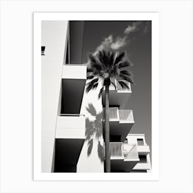 Alicante, Spain, Black And White Old Photo 1 Art Print