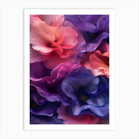 Abstract Flowers Art Print