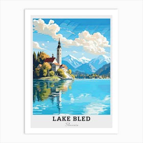 Lake Bled Travel Art Print