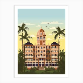 Mumbai India Travel Illustration 4 Art Print
