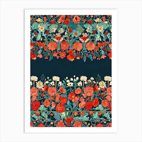 Floral Border Art Print