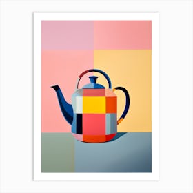 Matisse Inspired Teapot Tea Kitchen Cubism Poster 1 Art Print