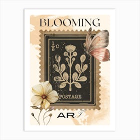 BloOming Postage Art Print