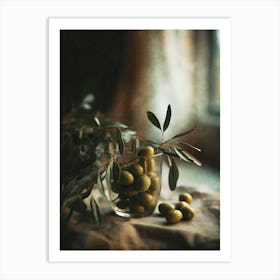 Olive Still Life No 1 Art Print