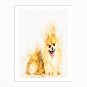 Pomeranian Dog 2 Art Print