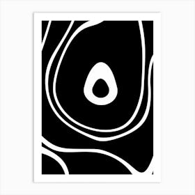 Black And White Minimal Abstract Art Print