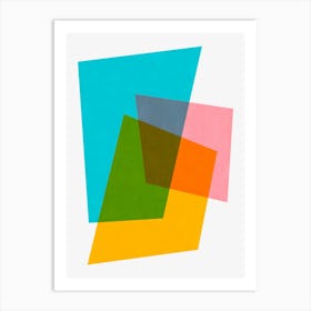 Colorful abstract shapes 36 Art Print