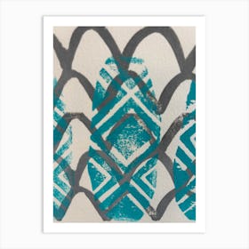 Blue And Gray Art Print