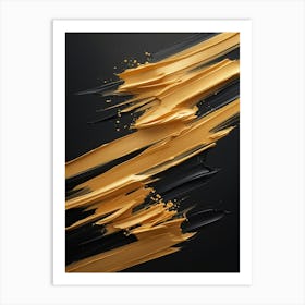 Abstract On Black Background Poster