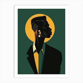 Portrait Of African Man Art Print