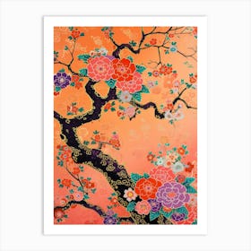 Great Japan Hokusai Japanese Flowers 17 Art Print