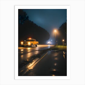 Night On The Road Art Print