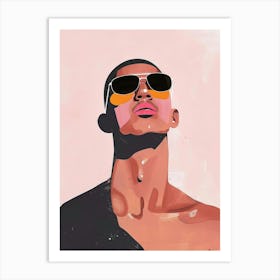 Man In Sunglasses 4 Art Print