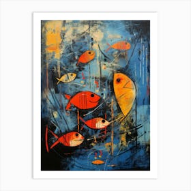 Fish Abstract Expressionism 3 Art Print