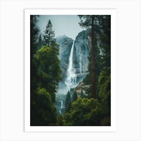 Waterfall Forest (19) Art Print