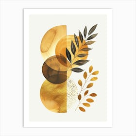 Gold Leaf Print 10 Art Print