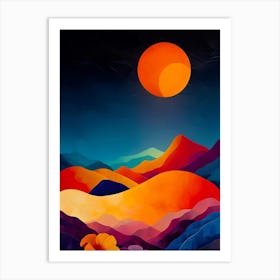 Abstract Landscape Painting 1 Art Print