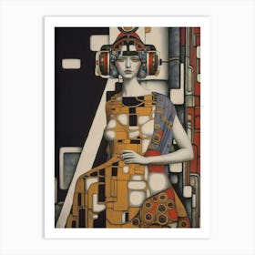 Futuristic Woman Art Print