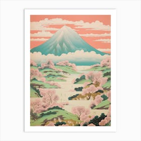 Mount Amagi In Shizuoka Japanese Landscape 3 Art Print