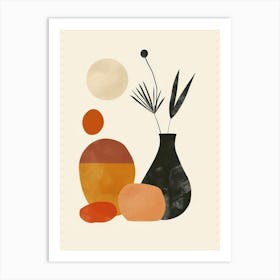 Abstract Objects Collection Flat Illustration 13 Art Print