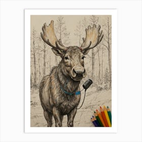 Moose 1 Art Print