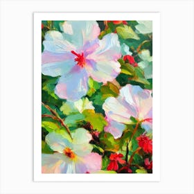 Hibiscus 3 Impressionist Painting Art Print
