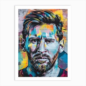 Pop art Lionel Messi Art Print