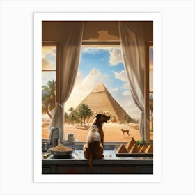 Giza Pyramids Art Print