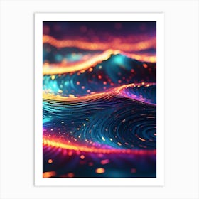 Abstract Wave Print Art Print