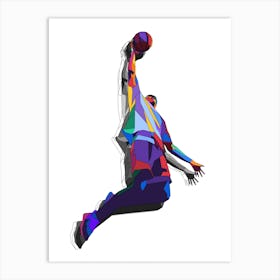 Amazing Basketball Action Art Print