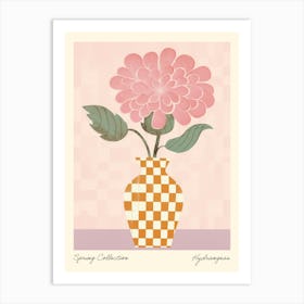 Spring Collection Hydrangeas Flower Vase 1 Art Print