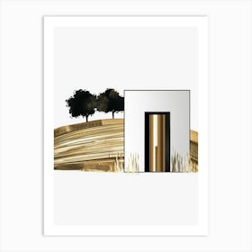 Gold Door Art Print