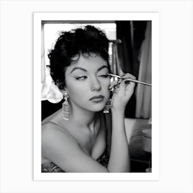 Rita Moreno Black And White Fashion Vintage Photography Glam Room Old Hollywood Art Print
