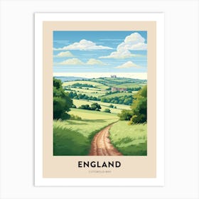 Cotswold Way England 2 Vintage Hiking Travel Poster Art Print