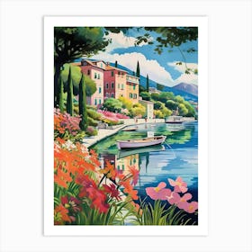 Lake Como Italy Vintage 2 Art Print