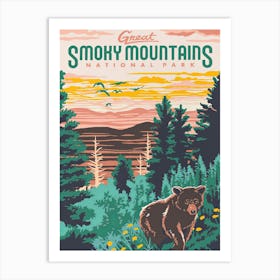 Smoky Mountains National Park Art Print