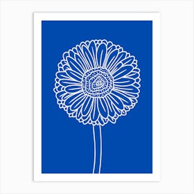 Gerbera Flower Illustration Art Print