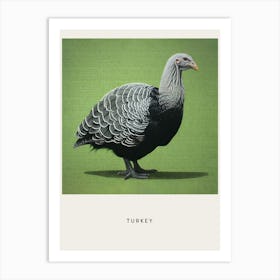 Ohara Koson Inspired Bird Painting Turkey 3 Poster Art Print